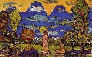 Maurice Prendergast Blue Mountains painting